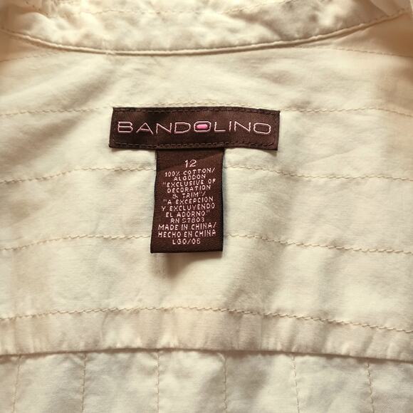 Bandolino Y2K Cream Blazer Size 12 - Picture 2 of 7